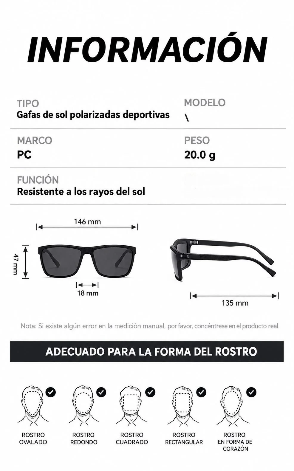 Gafas Polarizadas para Encontrar Pelotas de Golf
