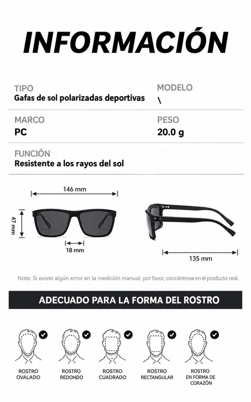 Gafas Polarizadas para Encontrar Pelotas de Golf
